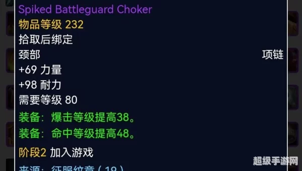 惩戒骑装备